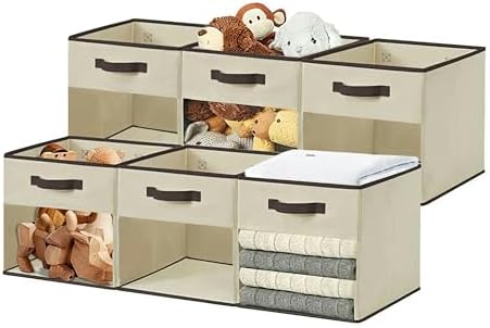DECOMOMO Storage Bins, Cube Storage Bin with Window by DECOMOMO