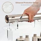 Upgraded Storage Holder for Shark FlexStyle– 7-Hole Acrylic Stand Organizer for Long Barrels & Diffuser, Countertop Holder for Shark Flex Style Accessories for Bathroom Vanity Makeup Table - Image 4