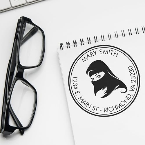 Custom Made New Home Stamper - Portable Pre-Inked Stamp for Veil Envelopes, Ideal for Islamic Cultural Center Members, Eye-Catching Design, 1-5/8 Size, Ideal for New Home Announcements by AcornSalesCo