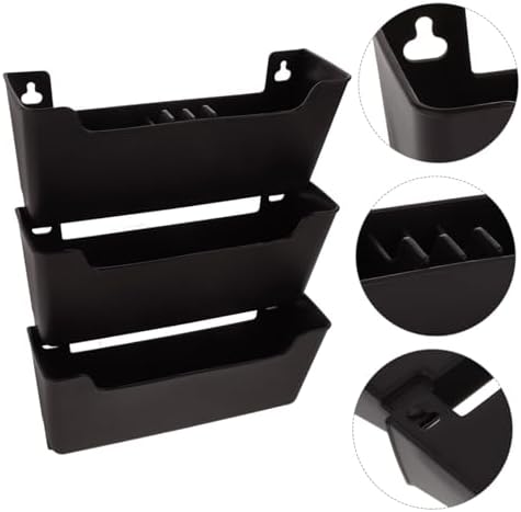 Plastic Wall File Holder Horizontal Storage Organizer - Image 7