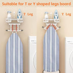 Ironing Board Hanger Wall Mount, T&Y Shaped Iron Holder for Laundry Room - Image 3