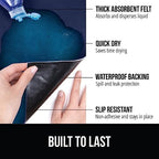GORILLA GRIP LeakGuard Under Sink Mat for Kitchen Cabinet, 24x60 Navy - Image 2
