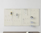 Amazon Basics Rectangular Metal Pegboard Wall Organizer, Tool Storage Organization System, Rust and Scratch Resistant, 48-Piece Kit, Gray - Image 5