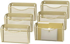 MINDEPOT Wall File Organizer, Hanging Wall File Holder, 6 Pack, Gold by MINDEPOT