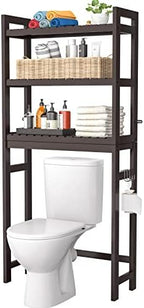 Homykic Over The Toilet Storage, 3-Tier Bamboo Bathroom Shelf, Espresso by Homykic