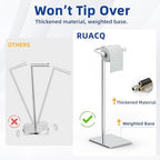 RUACQ Bathroom Toilet Paper Holder Stand, Chrome - Image 5