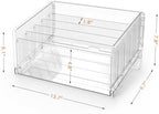File Sorter Organizer, 5 Sections Acrylic Letter Tray for Desk, Mail Organizer Letter Holder for Envelopes, Mail, Electronics 1Pack - Image 3