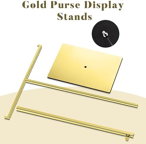 Leinuosen 4 Pcs Tabletop Purse Display Stand Metal T Bar Display - Image 4