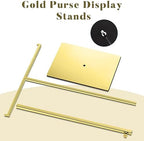 Leinuosen 4 Pcs Tabletop Purse Display Stand Metal T Bar Display - Image 4