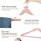 HOUSE DAY 30 Pack Cedar Hangers for Closet, Cedar Wood Hangers with Rings - Image 6