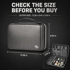 Boobowl Hard Travel Case for Hair Clippers, Hair Cutting Barber Supplies Organizer Bag, Trimmer Storage Holder for Ufree/for Wahl Men Razor Guard Grooming Kits -Box Only (Dark Grey) - Image 5