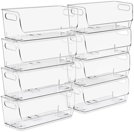 Sorbus Clear Pantry Organizer with Stackable Storage Bins, Open Front by Sorbus