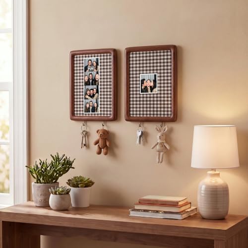 Lineshading Photo Booth Frames Key Holder, 2, Brown White, 5 x 7 in - Image 5