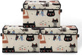 Stackable Storage Bins with Lids,Closet Organizers Fabric Box for Home and Office,Blanket Clothes Organizers,Under Bed Storage Containers 3 Pack by BestSellers