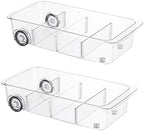 Fridge Organizer and Storage Drawer Roll Out Refrigerator Bins,2 Pack by LXLXXL