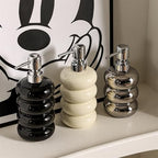 Soap Dispenser Creative Lotion Dispenser Bottle Detergent Body Wash Shampoo Laundry Detergent Hand Soap Press Empty Bottle Bathroom Soap Dispenser(Silver,7.3 * 3.5 * 3.5in) - Image 6