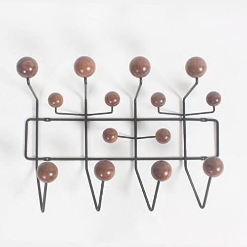 SHISEDECO Classic Mid Century Modern Home Hang it All Coat Rack Dark Walnut - Image 2