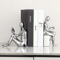 Decorative Bookends, Ceramic Book Ends for Shelves, Home Office Decor by Tuioyoc