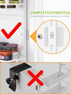 8-Tier Over Door Pantry Rack, White Metal Hanging Organizer for Kitchen - Image 6