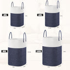 Laundry Basket,Woven Cotton Rope Laundry Hamper,Versatile Storage for Dirty Clothes,Baby Toys,and Blankets in Bathroom, Nursery,and Living Room (Blue, 60L) - Image 3