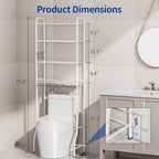 Delamu Over Toilet Storage Rack, 4 Tiers (71.9" H) Bathroom Organizer Shelf - Image 2
