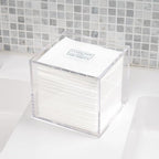 CLEAN SKIN CLUB Clear Acrylic Box for Clean Towels XL (NOT Included), Container For 50 Disposable Clean Towels XL, Face Towelettes Bathroom Counter Storage, Bin for Cleansing Facial Dry Wipes - Image 7
