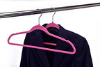 Quality Hangers 200 Pack Slim Plastic Hangers for Clothes - Sturdy Non-Velvet Pink Hangers with 360° Swivel Chrome Hook & Notches - Versatile for Coats Shirts Dresses (200, Pink, 17.7" inch) - Image 7
