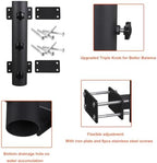 Heavy Duty Parasol Holder Patio Umbrella Stand Mount Umbrella Stand Bench Buddy Umbrella Holder Fixed Clip Umbrella Clamp for Deck,Railings,Beach Courtyard Balcony,Boats,Tailgates - Image 5