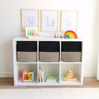 NaturalCozy 13 Inch Cube Storage Bins Cotton Rope Woven Baskets for Organizing 3-Pack | 13 x 13 Storage Cubes | Fabric Square Storage Baskets for Shelves Organizer, Kids Toy Bins, Closet Baby Nursery - Image 3