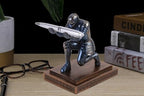 Knight Pen Holder Desk Organizers and Accessories as Gift Blue - Image 5