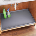 FLATO Waterproof Under Sink Mat, 31" x 22", Dark Gray by Unknown