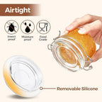 ComSaf Small Mason Glass Jars with Airtight Lids 4 oz 6 Pack Pantry - Image 4