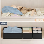 DIMJ Drawer Organizer Clothes Storage - 24 Pack Baby Dresser Organizer for Nursery, Small Fabric Closet Drawer Organizer Bins for Underwears Socks, Foldable Storage Dividers Organization for Bedroom - Image 5