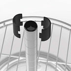 3 Tier Lazy Susan Large Shelf for Kitchen 13 inch,Tall Height Adjustable Turntable Spice Rack Spinner Cabinet Organizers and Storage,Rotating Under Sink Organizer,with PP Plastic Sheet (3 Tier) - Image 4