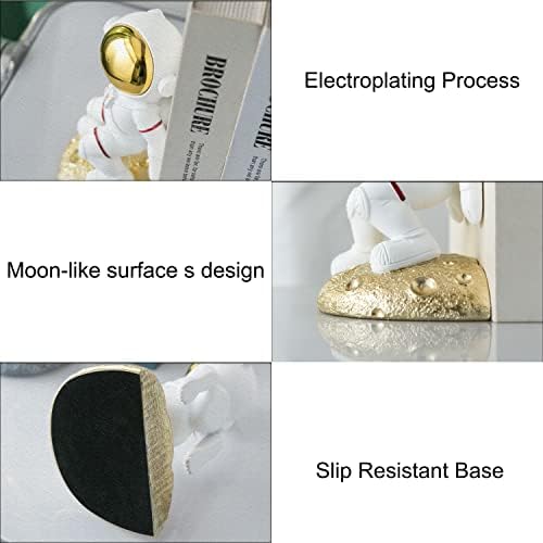 Space Bookends for Kids Room Nursery, Astronaut Themed Decor - Image 4