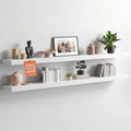 Homeforia 60 Inch Floating Shelves, High-End Solid Pine Wood, Set of 2 by Homeforia