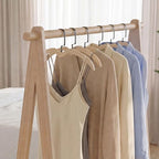 StorageWorks Wooden Hangers 18 Pack, Space Saving No Bump Hangers, Wood - Image 6