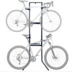 Delta Cycle DeltaGravity Connect 2 Bike Storage Rack - Gravity Fully Adjustable Bike Storage Garage For Road, MTB, and Hybrid Bicycles - Vertical Bike Rack Holds Up To 200 lbs by deltaCycleandHome