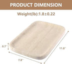 Marble Vanity Tray, Travertine Bathroom Tray Countertop, Beige Stone Decorative Dresser Serving Trays, Kitchen Sink Storage, Jewelry & Perfume Holder(Travertino Romano) - Image 4