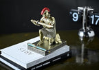 Roman Praetorian Prefect Warrior Knight Pen Holder Desk Ornament Bronze - Image 5