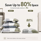 15 Pack Travel Vacuum Bags with Pump: Save 50% with Promo Code: 9ZUJ34ZR - Image 2