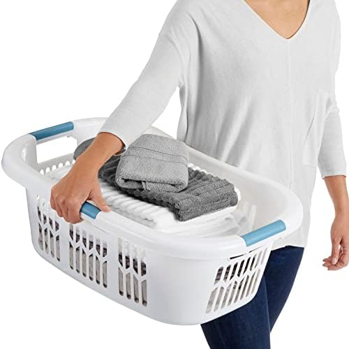 Rubbermaid Hip-Hugger Laundry Basket, X-Large, 2.1 Bushel, White - Image 4