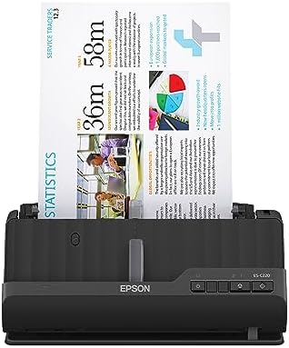 Epson Workforce ES-C220 Compact Document Scanner Duplex 20-pg ADF by Unknown