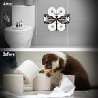 WADORN Funny Dragonfly Metal Toilet Paper Holder, Black Dragonfly Decorative Metal Toilet Paper Storage for Extra 8 Rolls Funny Freestanding Insect Wall Mounted Organizer for Restroom Bathroom Home - Image 4