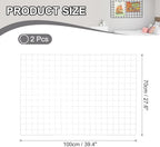 PATIKIL Wire Grid Panels Gridwall Panel 39" x 28" White 2Pcs - Image 2