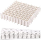 acDesign 40Pcs Grid Drawer Dividers, Adjustable Drawer Organizer for Socks, Underwear, Lingerie, Makeup, Bedroom Office Kitchen Storage (White) by acDesign