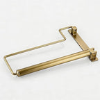 NEWRAIN Clothes Drying Rack, Laundry Racks for Drying Clothes, Wall Mounted Swing Arm Clothes Hanger for Laundry Room, Garage, Indoor & Outdoor Use,Antique Brass - Image 5