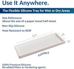 Spacewiser Silicone Countertop & Vanity Bathroom Tray – 2 PC 11.7" - Image 3