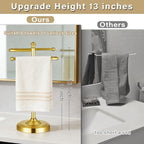 Hand Towel Holder Stand for Bathroom Countertop,S-Shape Bar,Gold - Image 2
