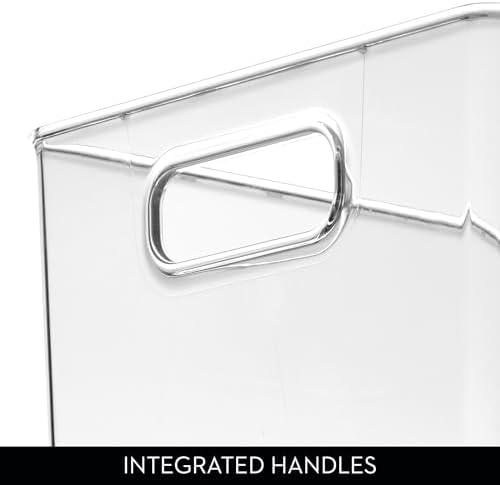 iDesign Storage Bins with Handles, Set of 2, Clear - Image 5